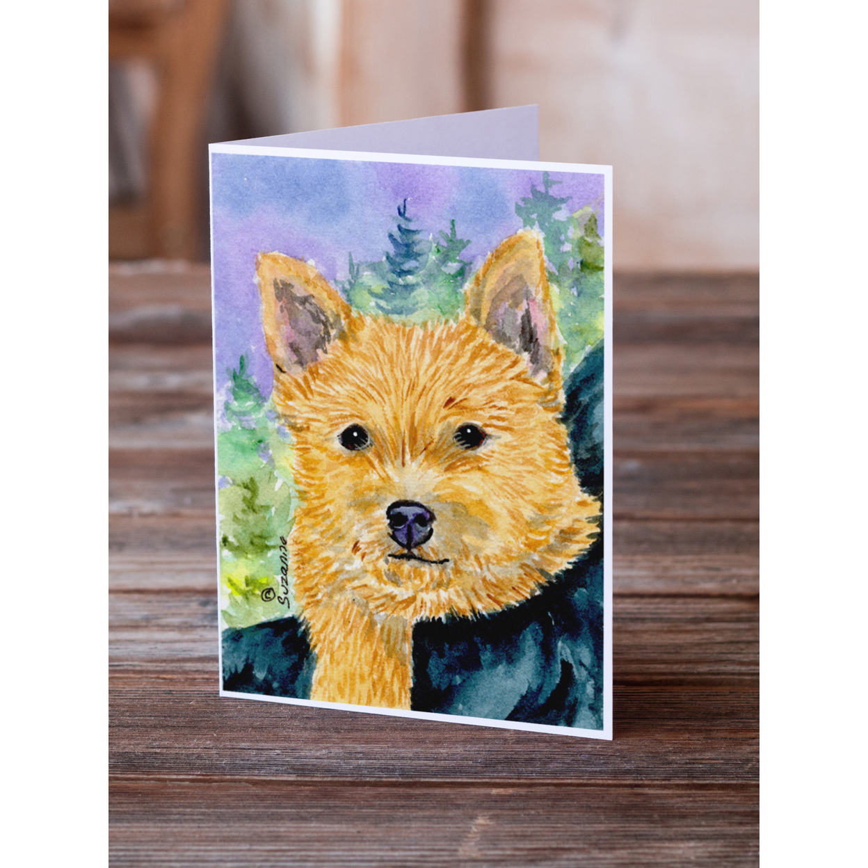Norwich Terrier Greeting Cards and Envelopes Pack of 8