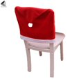 thumbnail image 3 of PULLIMORE 6 Pcs Christmas Chair Back Covers Red & Gray Santa Hat Seat Cover for Dining Room Kitchen Party Decor (Red), 3 of 9