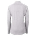 thumbnail image 3 of Women's Cutter & Buck  Heather Gray Oklahoma Sooners Adapt Eco Knit Heather Recycled Full-Zip Jacket, 3 of 3