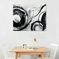 thumbnail image 2 of ARISTURING Black White Abstract Wall Art Canvas Geometric Lines Print Picture Large Contemporary Artwork Pinting for Bedroom, Dining Room, 20x16in, 2 of 6