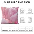 thumbnail image 5 of SHANXI  Pink Pillow Cover Jungle Flowers Cushion Cover for Kids Teens Girls Spring Rustic Garden Decorative Pillow Cover for Dining Table 12x12in, 5 of 5