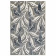 thumbnail image 1 of Trans-Ocean Importe RVI45764647 39 x 59 Po Liora Manne Riviera Feuille Tapis Rectangle Tissé Wilton Intérieur et Extérieur - Gris, 1 of 1