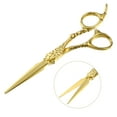 thumbnail image 4 of Hair Cutting Scissors Stainless Steel Razor Hair Trimming Scissors 6.9Inches Long Gold Tone, 4 of 6