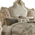 thumbnail image 3 of Acme Picardy Eastern King Bed, Fabric & Antique Pearl, Wood, Poly Resin, Upholstered, 3 of 6