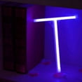 thumbnail image 2 of Letter Neon Lights, LED Neon Night Light Neon Lights Wall Decorative Night Light for Kids Bedroom Battery USB Operated Purple, 2 of 8