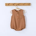 thumbnail image 2 of MEZZALL Baby Girls Bodysuit One-Pieces O-Neck Onesies Summer Outfits Soft Breathable Romper For Toddler Casual Loose Fit Outfits Dailywear Comfort / 0-3 Months, 2 of 3