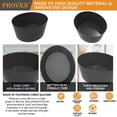 thumbnail image 3 of Forros ovalados de silicona para olla de cocción lenta FROVEN de 8 cuartos. Revestimientos para ollas de cocción lenta reutilizables, gruesos, pesados ​​y resistentes, compatibles con la mayoría de lo, 3 of 5