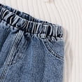 thumbnail image 5 of UAYOTSE Girls Clothes 3T 4T 5T 6T 7T Summer Outfits Baby Kids Short Sleeve T-Shirt Tops & Shorts Sets,Sizes 7 Years, 5 of 7