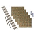 thumbnail image 1 of FASÄDE Miniquattro Decorative Vinyl Backsplash 15 sq ft Kit in Copper Fantasy, 1 of 6