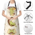 thumbnail image 6 of Honeii Frogs Print Waterproof Apron, Adjustable Kitchen Apron with Pockets,for Gardening, Dishwashing, Meat Processing, Car Washing, and Pet Grooming, 6 of 8