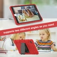 thumbnail image 6 of Shockproof Case for iPad 10.2 (9th/8th/7th Generation, 2021/2020/2019 Release), Kids Friendly Heavy Duty Rugged Hybrid Protective Tablet Cover with Kickstand, Red, 6 of 7