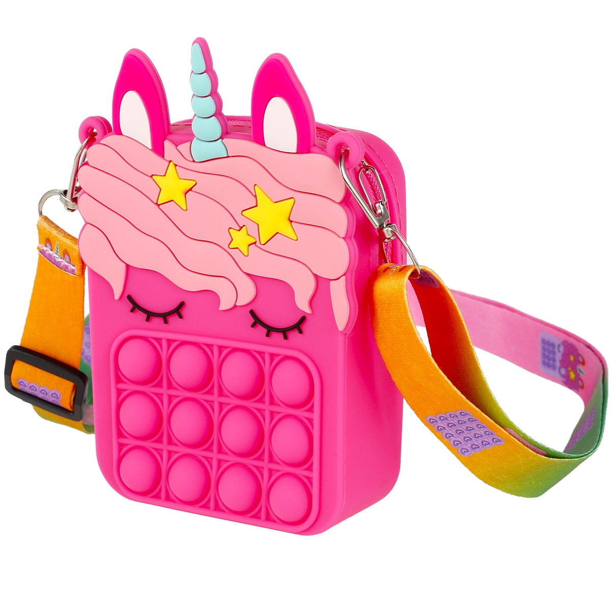 Willstar Pop Purse Bubble Toys, Pop Bag Fidget Toy,Small Shoulder Bag