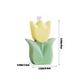 thumbnail image 3 of Tulips Scented Candles Handcrafted Flower-Shaped Wax Candles for Relaxation, Home Decor, and DIY Gifts, 3 of 6