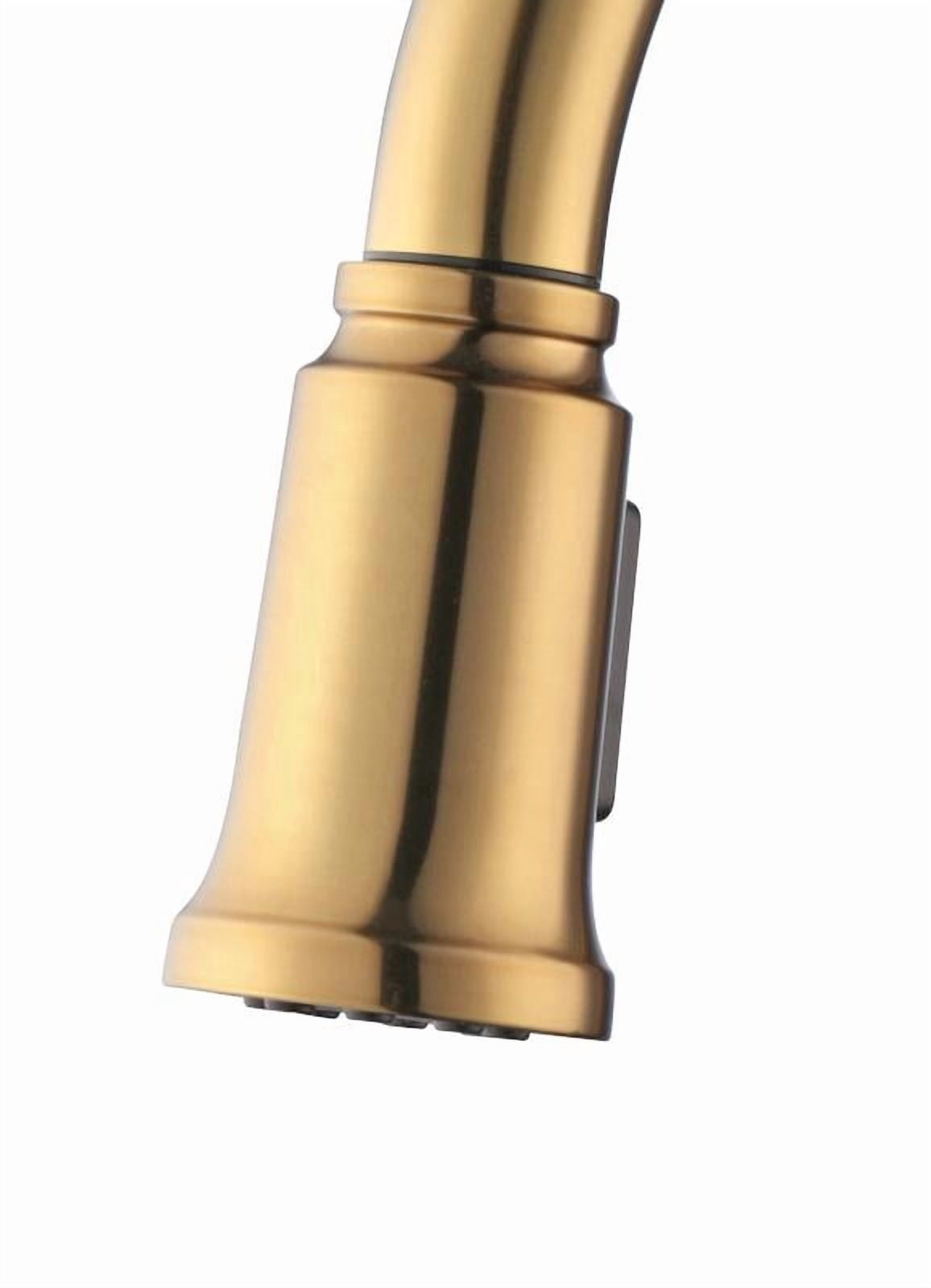 Better Homes & Gardens Modern Heirloom Pull Down Kitchen Faucet, Heritage Gold