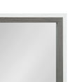 thumbnail image 4 of Kate and Laurel Gibson Coastal Wall Mirror, 18 x 24, White and Gray, Decorative Rectangle Mirror for Wall, 4 of 9