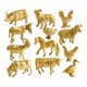 thumbnail image 2 of 12 piezas figuras de animales de granja animales realistas juguete miniaturas hechas a mano juguetes educativos para niños para decoración de pasteles, 2 of 8