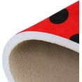 thumbnail image 7 of SKYSONIC 72x48in Red Ladybird Bug Area Rug, Polka Dots Pattern Floor Carpet for Indoor Living Dining Room and Bedroom Area, 7 of 7