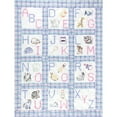 thumbnail image 2 of Jack Dempsey 252018 Stamped White Nursery Quilt Blocks 9 in. x 9 in. 12-Pkg-ABC, 2 of 2
