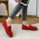thumbnail image 4 of Zapatos para mujer, modernos e informales, de invierno, cómodos y cálidos, mocasines de un solo pie, de piel de vaca, suela suave y terciopelo, zapatillas para correr, botas vaqueras., 4 of 5