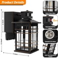 thumbnail image 3 of Nordic Hygge Motion Sensor Porch Light with GFCI Outlets, Oil-rubbed Bronze, 2 Pack, 3 of 5