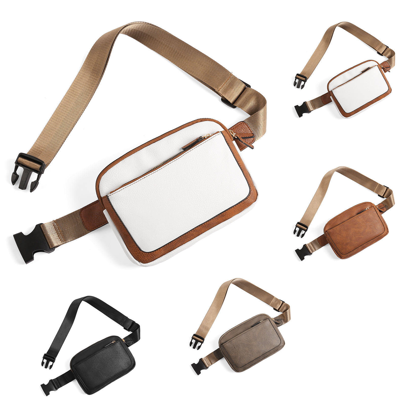 Kalunma Vegan Leather Fanny Pack with Adjustable Strap photo 5
