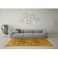 thumbnail image 3 of Ahgly Company Indoor Square Persian Yellow Traditional Area Rugs, 8' Square, 3 of 4