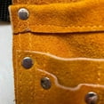 thumbnail image 3 of Reinforced Leather Tool Bag with Waist Belt Large Capacity Tool Belt Tool Organizer Pouch for Electrician Carpenters, 3 of 5