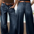 thumbnail image 4 of Women’s Casual Loose Wide-Leg Cropped Jeans, 4 of 8