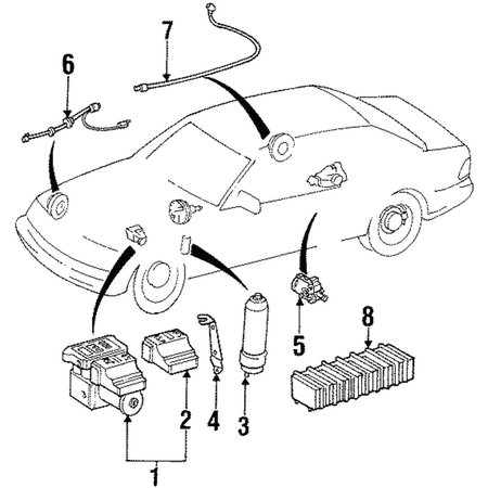Genuine OE Mercedes-Benz Control Module - 018-545-91-32