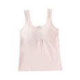 thumbnail image 2 of Girls Longline Bras Pullover Lightweight No Underwire Padded Bralettes 8-12 Years Tweens Kids Solid Comfort Built in Bra Underwear Cami Tops, 2 of 3