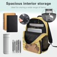 thumbnail image 5 of Uorisanigo Capybara Print Kids Children School Backpack 17 inch, Breathable Mesh Backpack with Side Water Bottle Pocket, Ideal for Nursery Preschool and Travel, 5 of 7