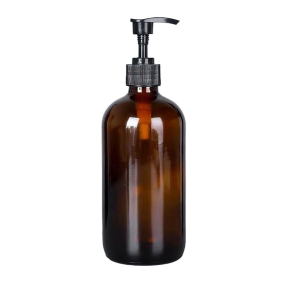 Premium Amber Glass Refillable Bottles Assorted Sizes Leakproof Caps Storage Bottle For DIY Beauty Products Home Use