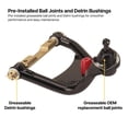 thumbnail image 4 of Speedway Motors Tubular Control Arm Suspension Kit Compatible With 1955-57 Chevy with QA1 Coilover Shocks and 1 Inch Sway Bar, Bolt-On Front Suspension Upgrade for Bel Air, Nomad, 4 of 11