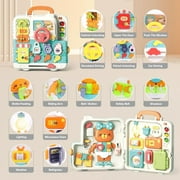 Baby Montessori Toys for 1 2 3 Year Old Toys, Busy Board Toy for Toddlers 1-3,Musical Educational Toys,Learning Toys for Toddlers 1-3,Christmas & Birthday Gift for Kids