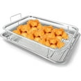 thumbnail image 6 of GoXteam Air Fryer Basket for Oven - Stainless Steel Baking Sheet with Wire Rack, Nonstick Crisper Tray Air Fry Crispy Grill Pan Set for Fries/Bacon/Chicken Cooking Baking Cooling (12.8 x 9.6 Inch), 6 of 7