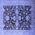 thumbnail image 1 of Ahgly Company Indoor Square Oriental Blue Traditional Area Rugs, 4' Square, 1 of 4