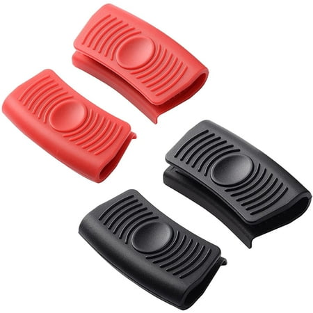 

2 Pairs Insulated Grips Anti-Slip Frying Pan Hand Guards Insulated Silicone Grip Cover Used For Pots Pans And Baking Pans