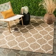 thumbnail image 4 of SAFAVIEH Courtyard Linnet Geometric Indoor/Outdoor Area Rug, Brown/Beige, 2' x 3'7", 4 of 5