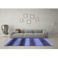thumbnail image 3 of Ahgly Company Machine Washable Indoor Rectangle Oriental Blue Modern Area Rugs, 2' x 3', 3 of 4