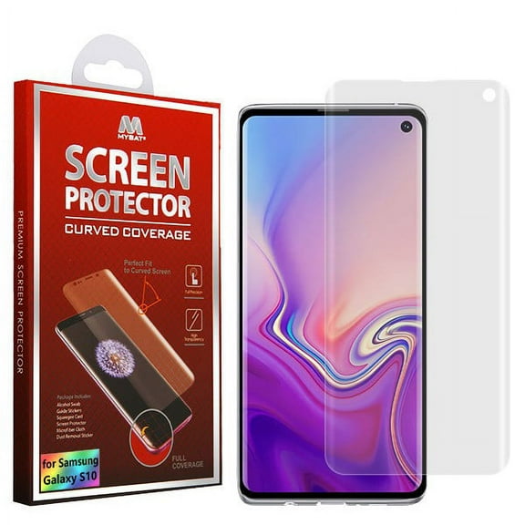 Samsung Galaxy S10 [6.1"] Screen Protector with Curved Coverage [Bubble Free] [Case Friendly] [Full Coverage] HD Clear Applied TPU Film Screen Protector for Samsung Galaxy S10 (6.1 inch)(2019 Model)