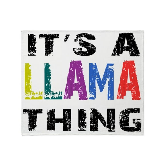 CafePress - Llamathing Throw Blanket - Soft Fleece Throw Blanket, 50"x60" for All Ages