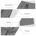 thumbnail image 5 of Zysthvn Athletic Casual Pants for Men Workout Winter Straight Leg Mens Trouser Pants with Pockets Quick Dry Solid Elastic Waist Drawstring Pants, 5 of 9