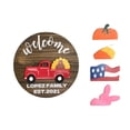 thumbnail image 2 of Cqxid Greeting Card Under $10 Interchangeable Welcome Sign For Front Sign Door Hanger Wall Decor Spring Decor, 2 of 3