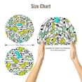 thumbnail image 5 of Naloa Funny Dinosaurs on Stripes Adjustable Hair Bonnet for Sleeping, Hair Wrap Sleep Cap Turban for Women Men, Curly Straight Hair Long Large Braid Unisex, 5 of 6