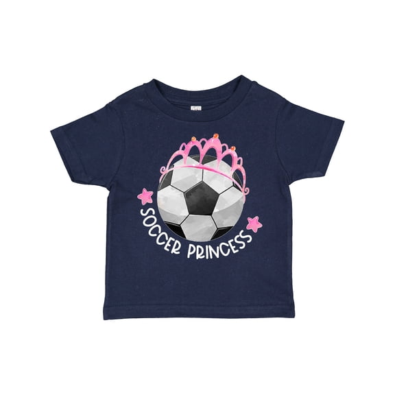 Inktastic Soccer Princess Tiara Girls Toddler T-Shirt