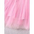 thumbnail image 4 of Suealasg Kids Girls Christmas Dress Toddler Baby Girls Long Sleeve Crewneck Santa Print A-Line Tulle Princess Dress 6M 1T 2T 3T 4T Child Girls Santa Claus Costume, 4 of 5