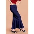 thumbnail image 2 of eloria Navy Blue Soft Comfy Pleated Saree Silhouette Saree Shapewear Flare Petticoat for Women Lycra Cotton Blended Petticoat Skirts for Women Shape Wear Dress for Saree, 2 of 5