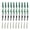 Green, variant on vlrwzc 40pcs Fishing Tackle Quick Change Swivels Rig Tube & Anti Tangle Sleeves Tail Rubbers Safety Lead Clips Set