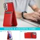 thumbnail image 2 of Funda de piel sintética estilo empresarial para Samsung S21 con tarjetero, función billetera, función atril y protección contra caídas., 2 of 5