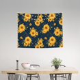 thumbnail image 2 of Kdxio Blue Striped Sunflower A Wall Hanging Tapestries Banner For Bedroom College Dorm Home Living Room Party Decor 29X37 In, 2 of 8